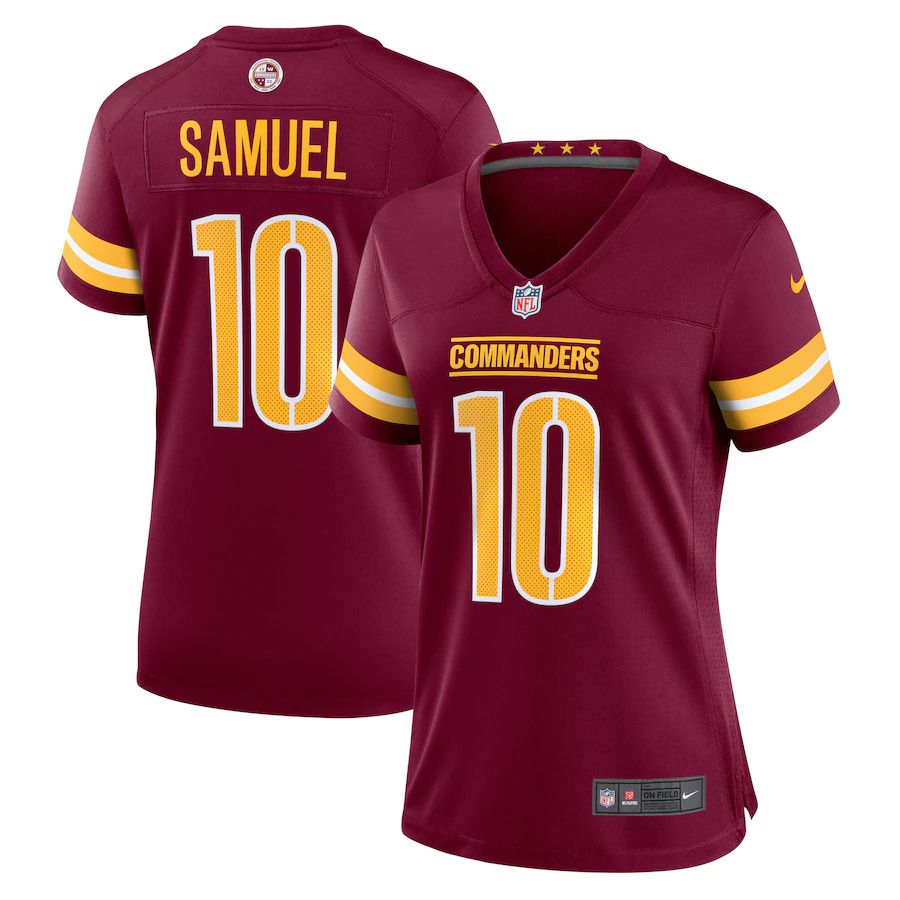 Women Washington Commanders #10 Curtis Samuel Nike Burgundy Game NFL Jersey->washington redskins->NFL Jersey